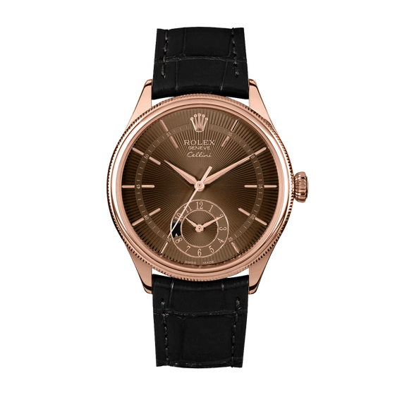Rolex Cellini Time 39 mm 50525 Rose Gold Brown