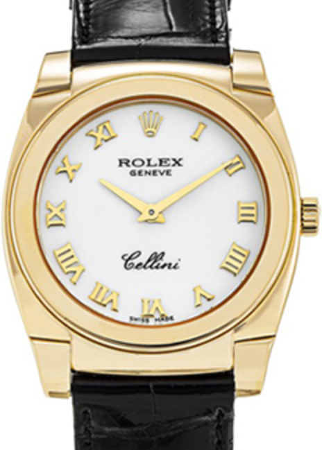 Rolex Cellini 32 mm 5320-8 Yellow Gold White