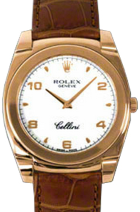 Rolex Cellini Cestello 39 mm 5330-5 Rose Gold White