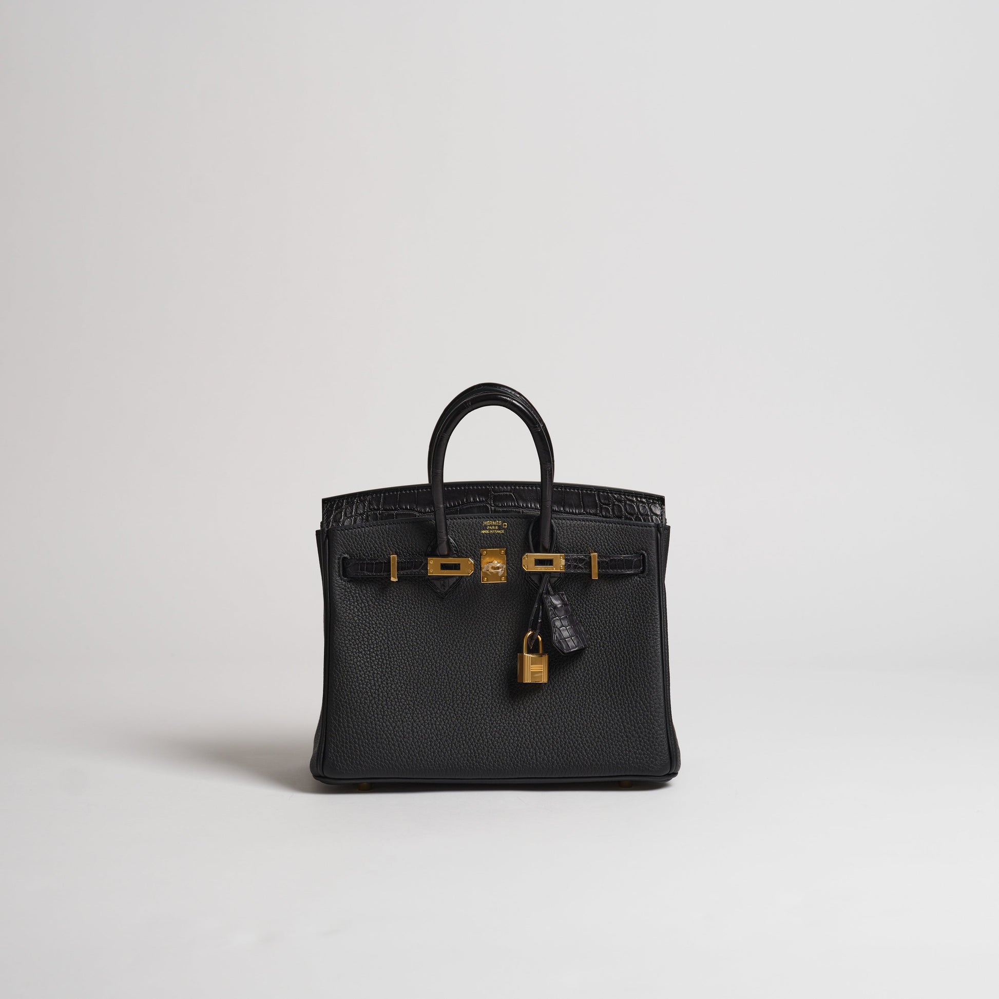 Hermes Birkin 25 Togo Black Gold Hardware BRAND NEW