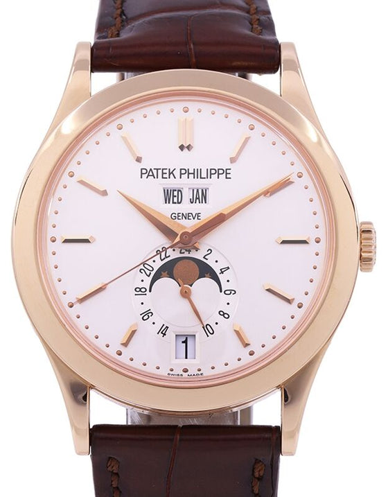 Patek Philippe Complications 38.5 mm 5396R-011P Rose Gold Silver Opaline
