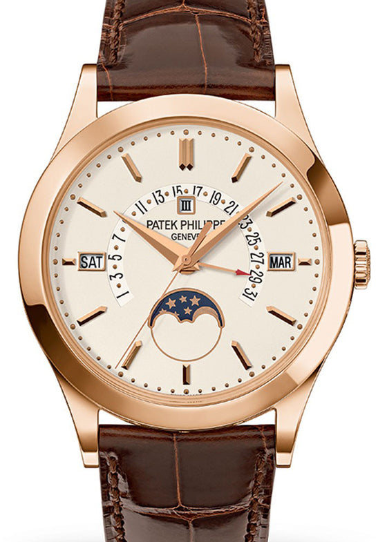 Patek Philippe Grand Complications Retrograde Perpetual Calendar Silver Opaline Dial 5496R-001