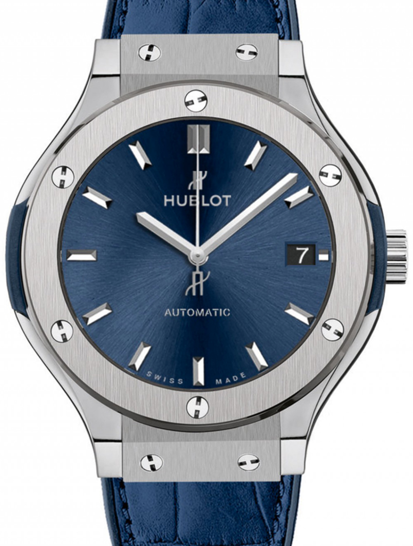 Hublot Classic Fusion 3-Hands Titanium Blue 38mm 565.NX.7170.LR - BRAND NEW