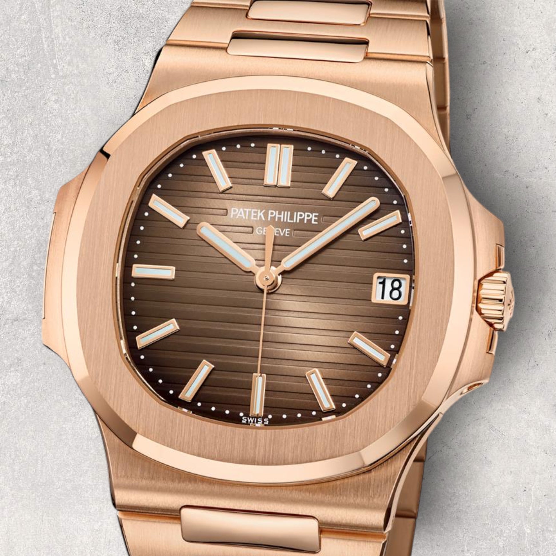 Patek Philippe Nautilus 5711/1R-001 Rose Gold Brown Dial