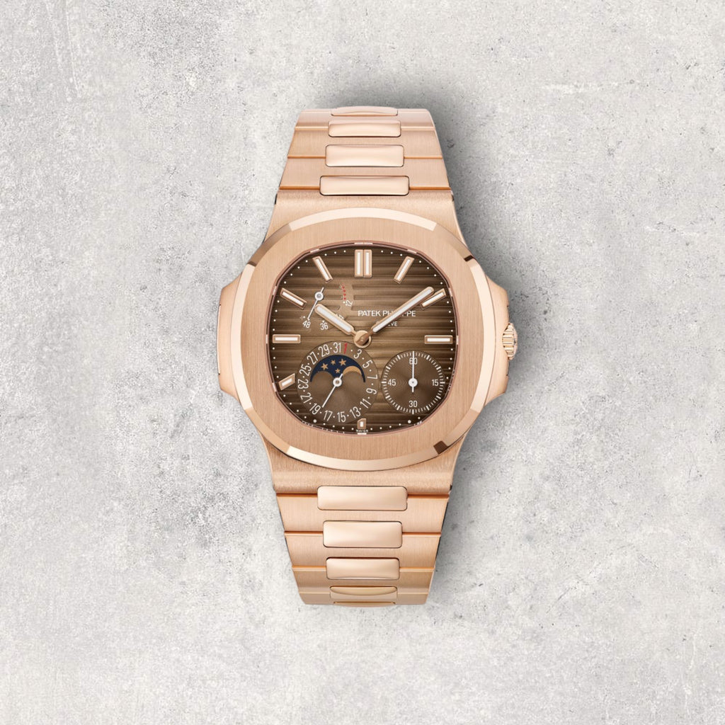 Patek Philippe Nautilus 5712R-001 Moonphase Brown Dial Rose Gold