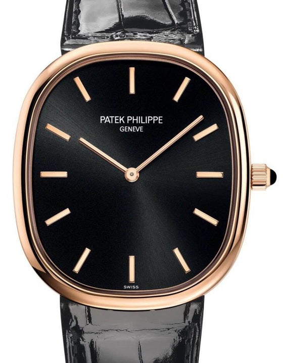 Patek Philippe Golden Ellipse 40 mm 5738R-001 Rose Gold Black