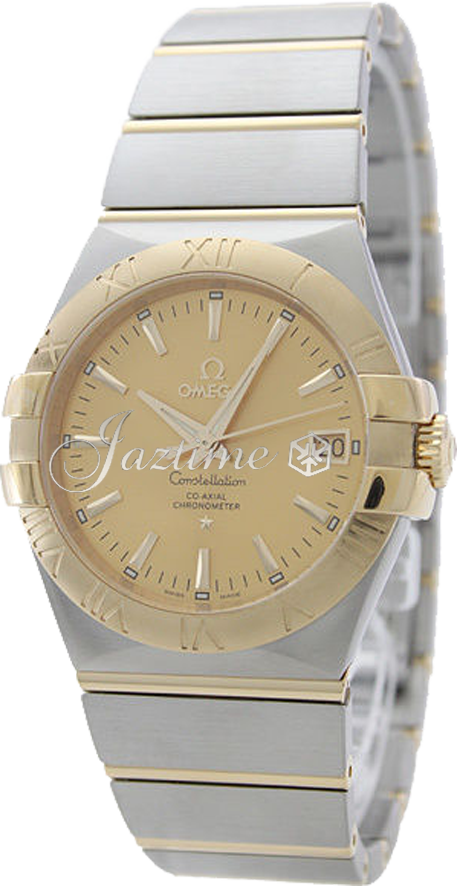 OMEGA 123.20.35.20.08.001 CONSTELLATION CO-AXIAL 35mm STEEL AND YELLOW GOLD - BRAND NEW