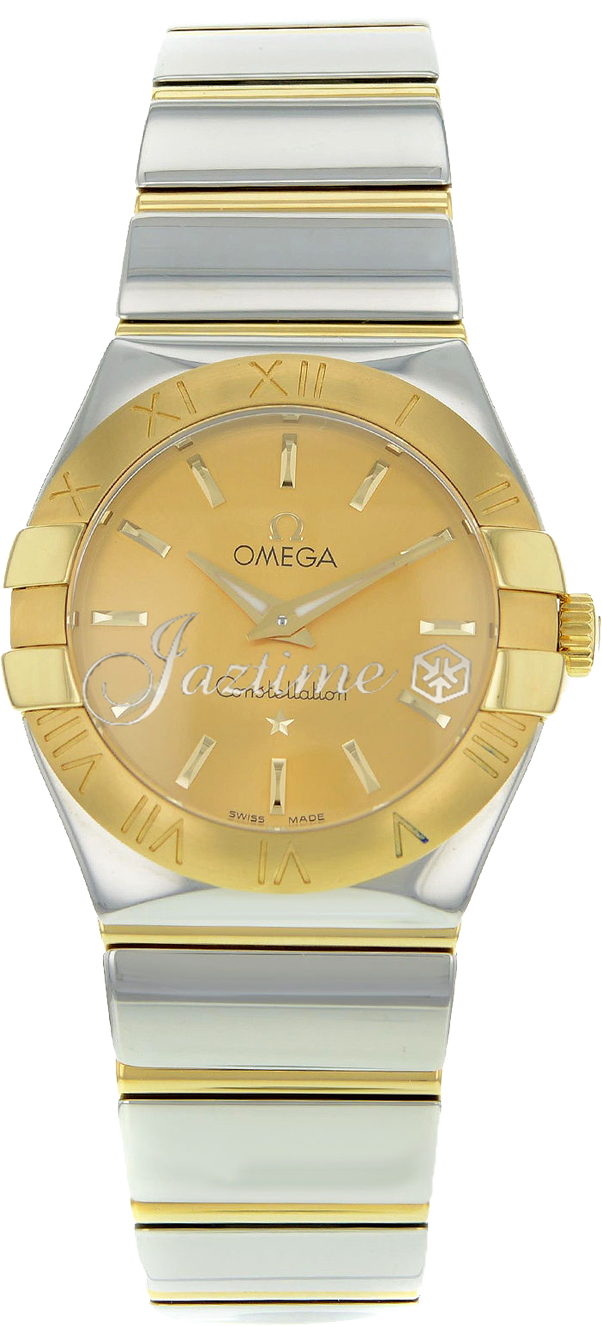 OMEGA 123.20.27.60.08.002 CONSTELLATION QUARTZ 27mm STEEL AND YELLOW GOLD BRAND NEW