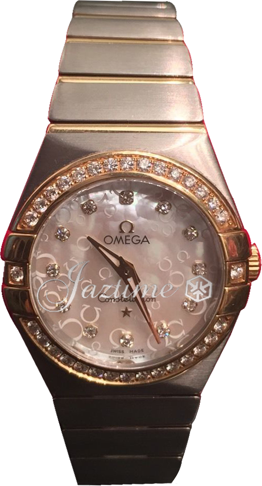 OMEGA 123.25.27.60.55.010 CONSTELLATION QUARTZ 27mm STEEL AND YELLOW GOLD BRAND NEW