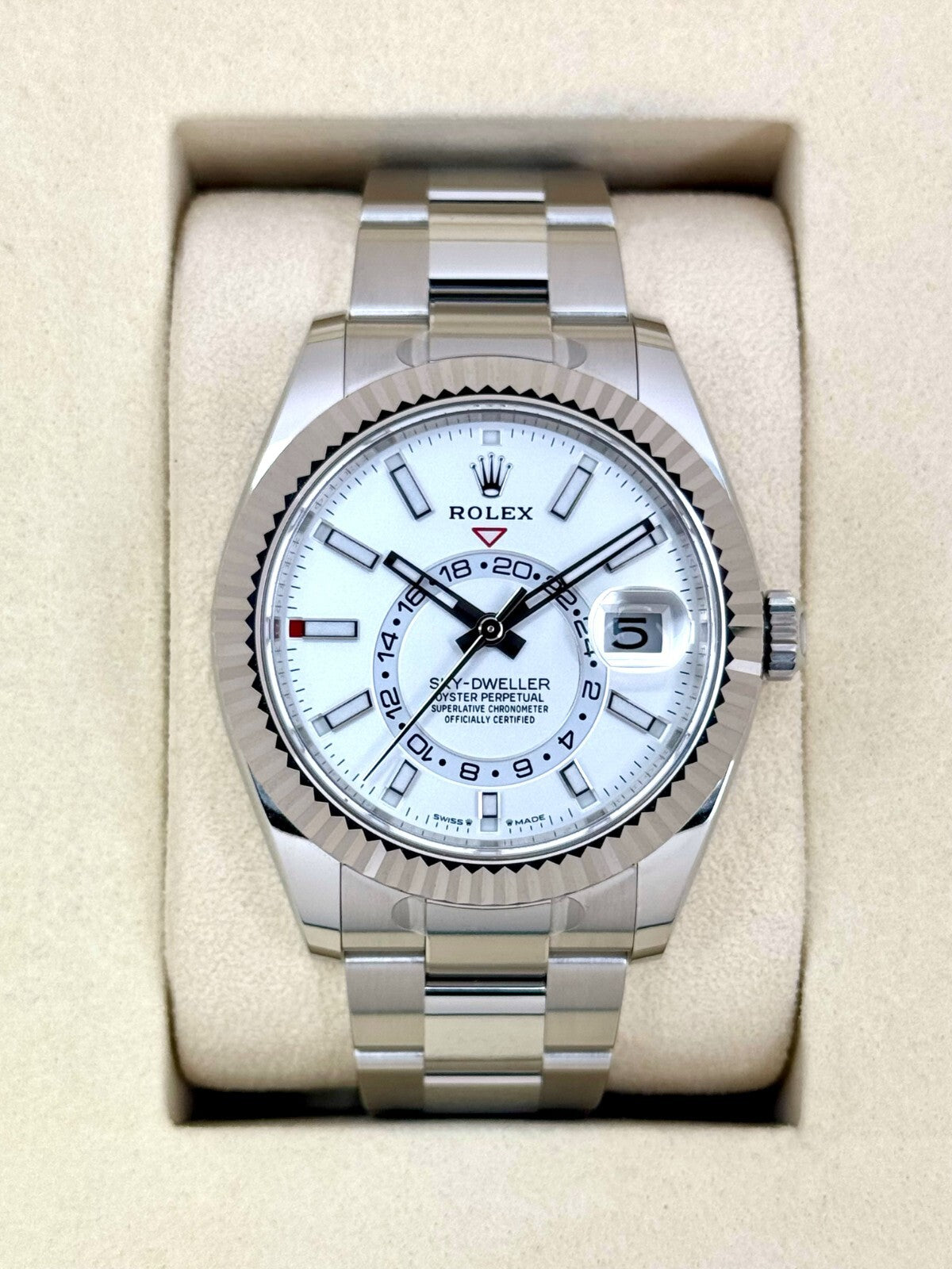 Rolex Sky-Dweller 42 mm 326934BLSJ1 Steel/White Gold Luminous