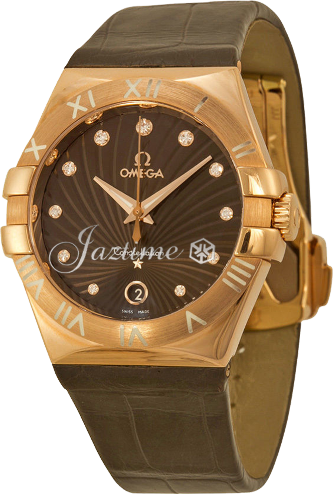 OMEGA 123.53.35.60.63.001 CONSTELLATION QUARTZ 35mm RED GOLD BRAND NEW