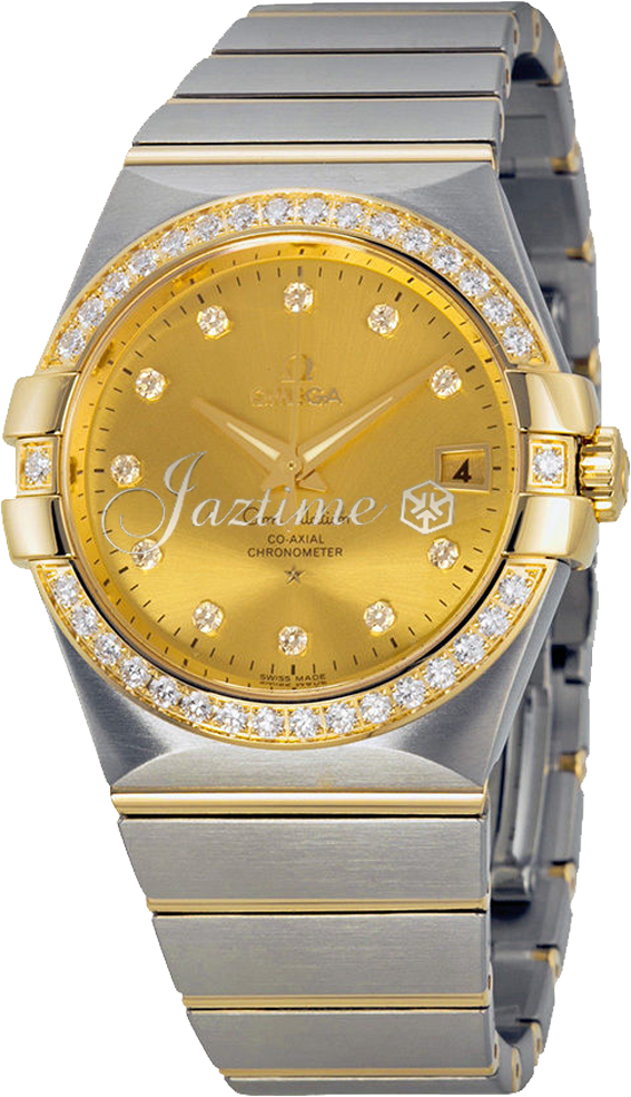 OMEGA 123.25.35.20.58.001 CONSTELLATION CO-AXIAL 35mm STEEL AND YELLOW GOLD - BRAND NEW