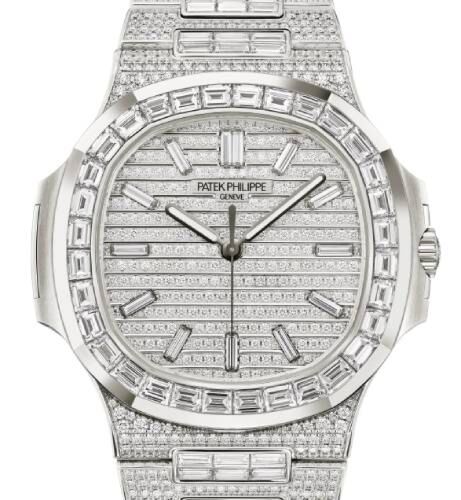 Patek Philippe Nautilus 41 mm 5811-1460G-001 White Gold/Diamonds Diamond Pave