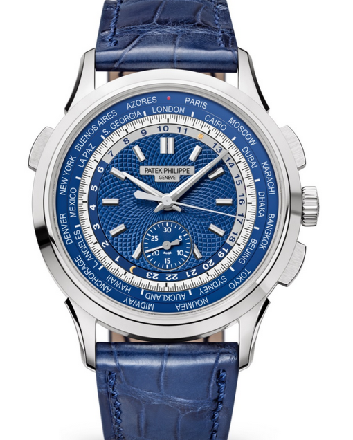 Patek Philippe Complications World Time 39.5 mm 5930G001 White Gold Blue