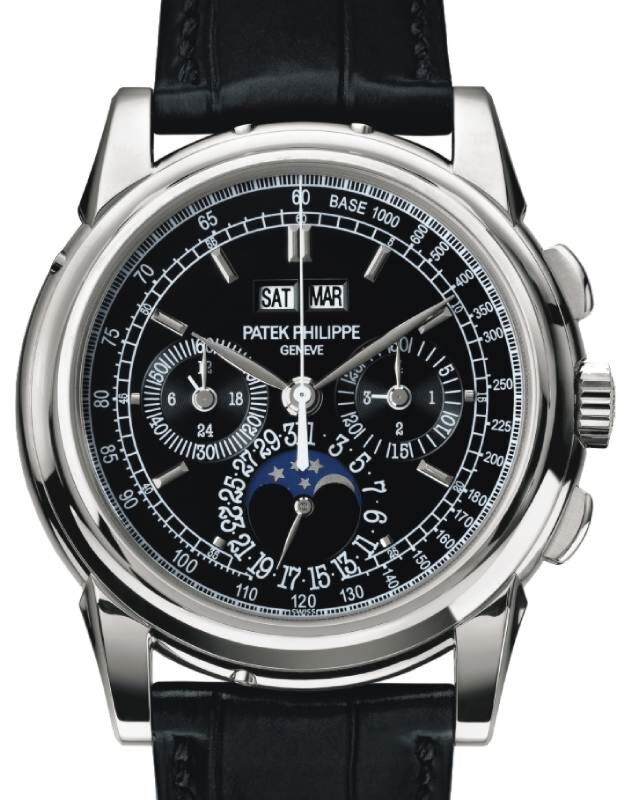 Patek Philippe Perpetual Calendar 40 mm 5970P-001 Platinum Black