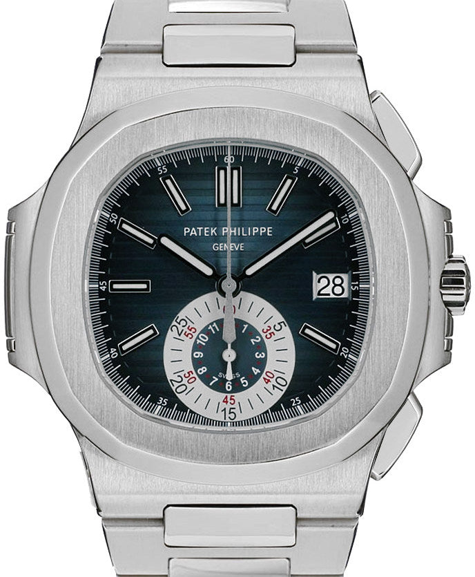 Patek Philippe Nautilus Chronograph Stainless Steel Blue Dial 5980/1A-001