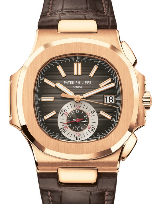 Patek Philippe Nautilus 40.5 mm 5980R-001 Rose Gold Black/Brown
