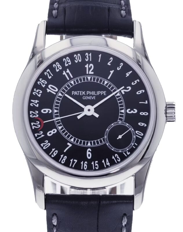 Patek Philippe Calatrava 37 mm 6000G-001 White Gold Black