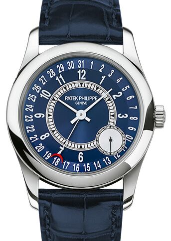 Patek Philippe Calatrava 37 mm 6000G-012 White Gold Blue