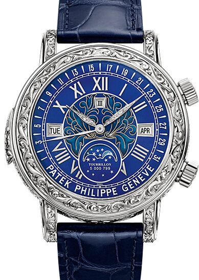 Patek Philippe Grand Complications 43 mm 6002G-001 White Gold Blue