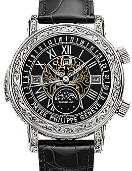 Patek Philippe Grand Complications 44 mm 6002G-010 White Gold Black