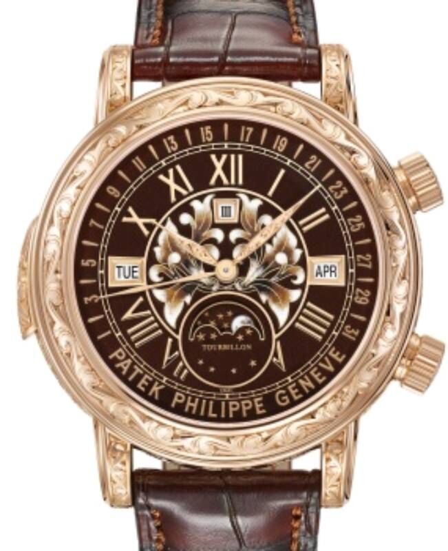 Patek Philippe Grand Complications 44 mm 6002R-001 Rose Gold Brown