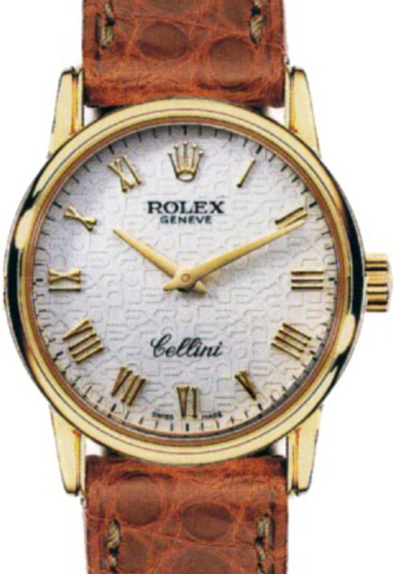 Rolex Cellini Classic 40 mm 6111-8 Yellow Gold White