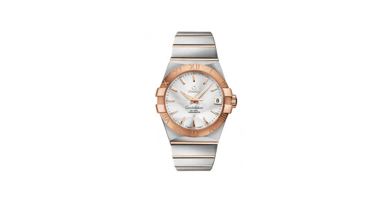 Omega Constellation Quartz 123.20.35.60.02.001 35mm Silver Index Roman Rose Gold Stainless Steel - BRAND NEW