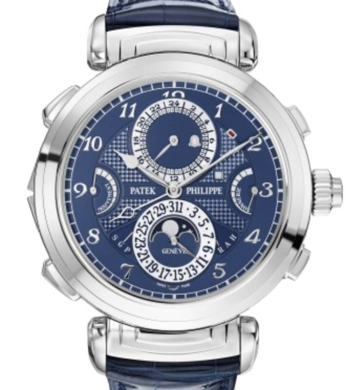 Patek Philippe Grand Complications 47 mm 6300G-010 White Gold Blue