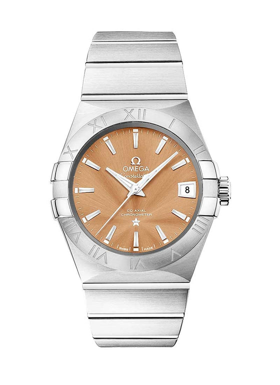 Omega Constellation Co-Axial 123.10.38.21.10.001 38mm Bronze Index Stainless Steel - BRAND NEW