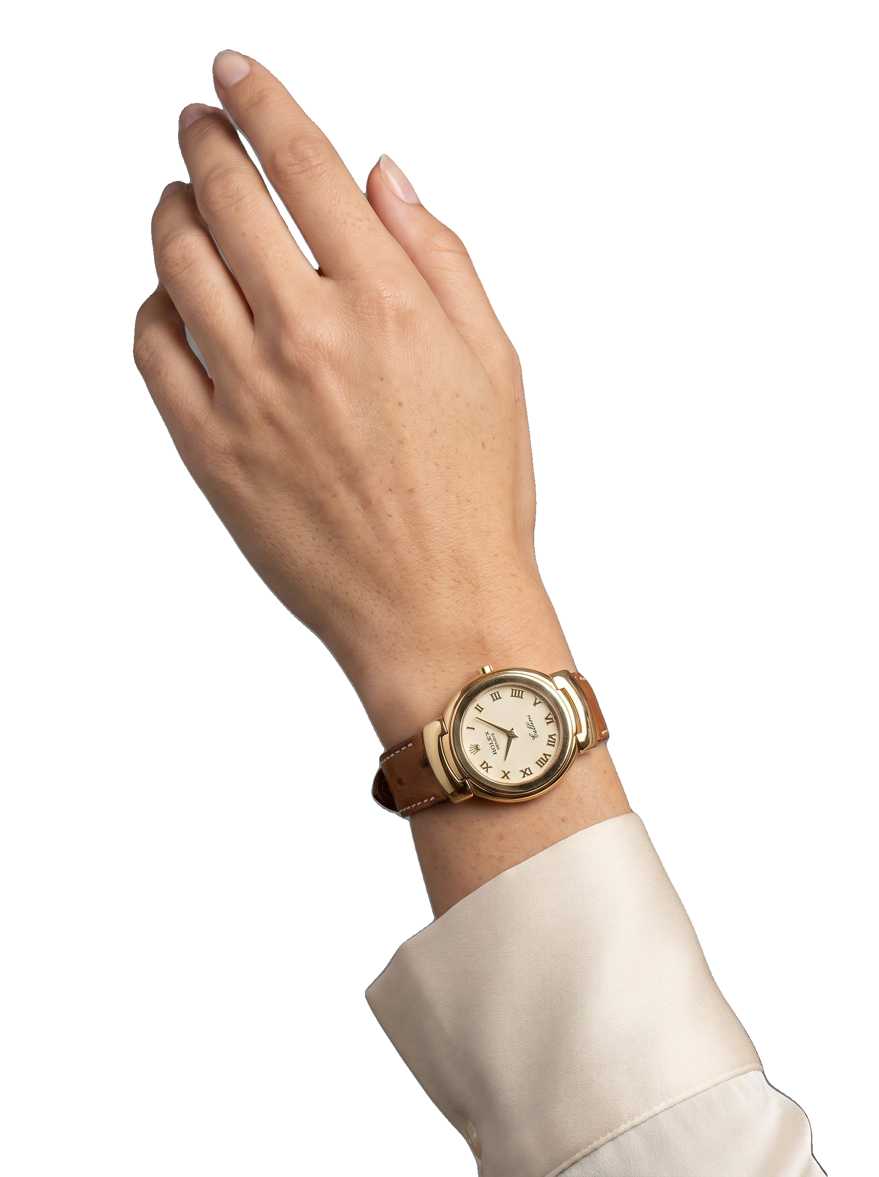 Rolex Cellini 6621 wrist close-up