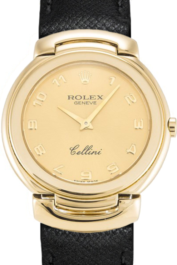 Rolex Cellini Quartz 26 mm 6622-8 Yellow Gold Champagne