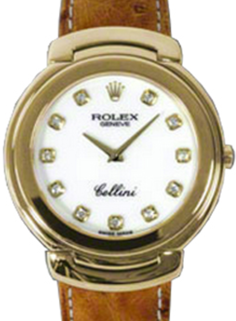 Rolex Cellini Quartz 40 mm 6623-8 Yellow Gold White