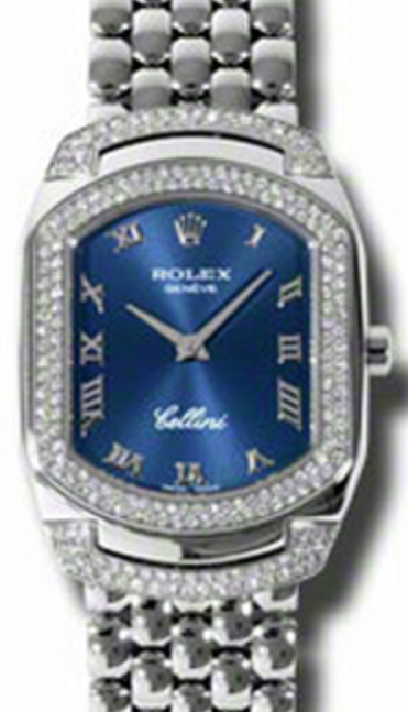 Rolex Cellini Cellissima 40 mm 6693-9 White Gold Blue
