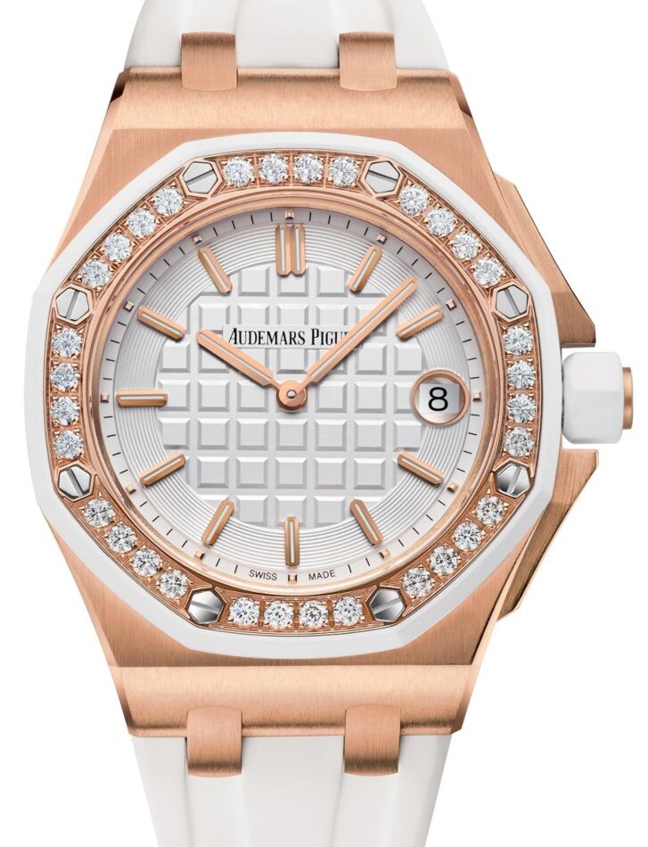 Audemars Piguet Royal Oak Offshore 37 mm 67540OK.ZZ.A010CA.01 Rose Gold/Diamonds White