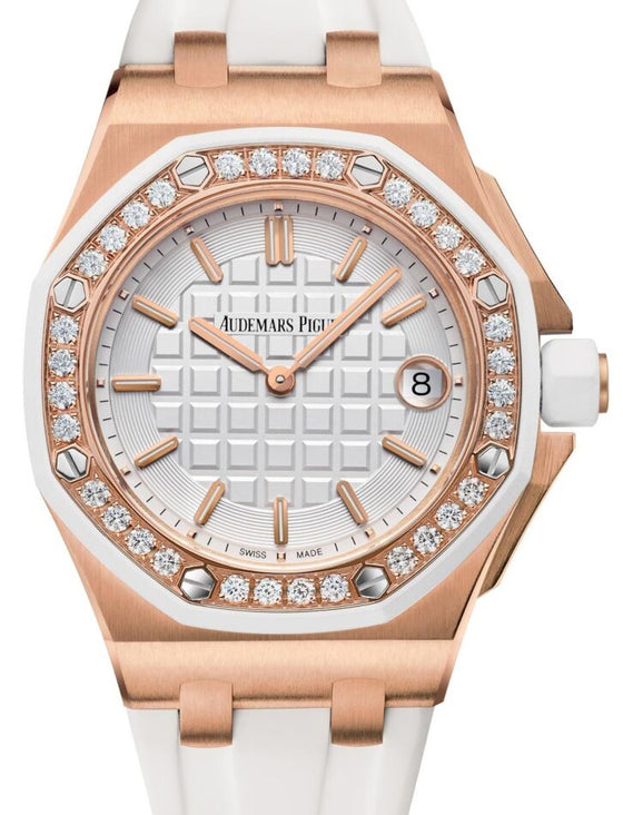 Audemars Piguet Royal Oak Offshore 37 mm 67540OK.ZZ.A010CA.01 Rose Gold/Diamonds White