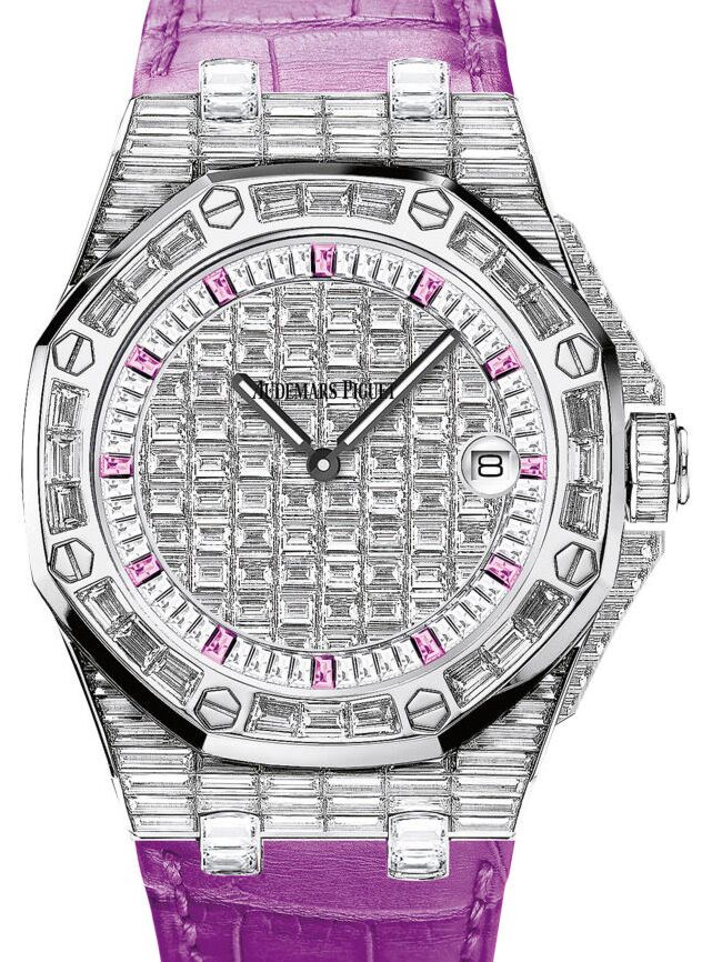 Audemars Piguet Royal Oak Offshore 37 mm 67543BC.ZZ.DXXXCR.01 White Gold/Diamonds Analog