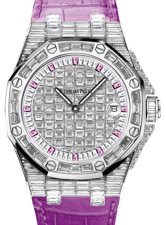 Audemars Piguet Royal Oak Offshore 37 mm 67543BC.ZZ.DXXXCR.01 White Gold/Diamonds Analog