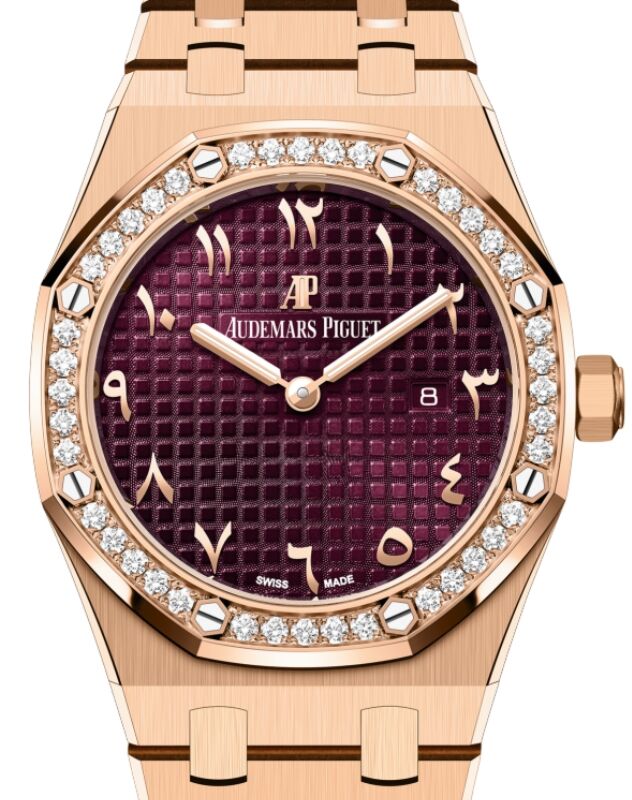Audemars Piguet Royal Oak 33 mm 67651OR.ZZ.1261OR.06 Rose Gold Purple