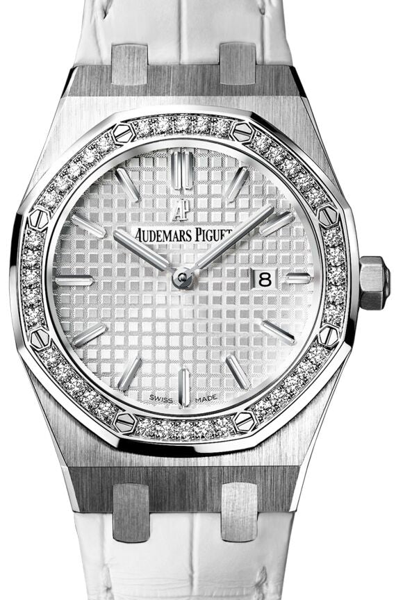 Audemars Piguet Royal Oak 33 mm 67651ST.ZZ.D011CR.01 Steel/Diamonds Silver