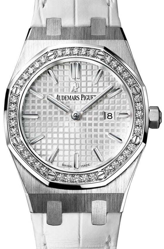 Audemars Piguet Royal Oak 33 mm 67651ST.ZZ.D011CR.01 Steel/Diamonds Silver