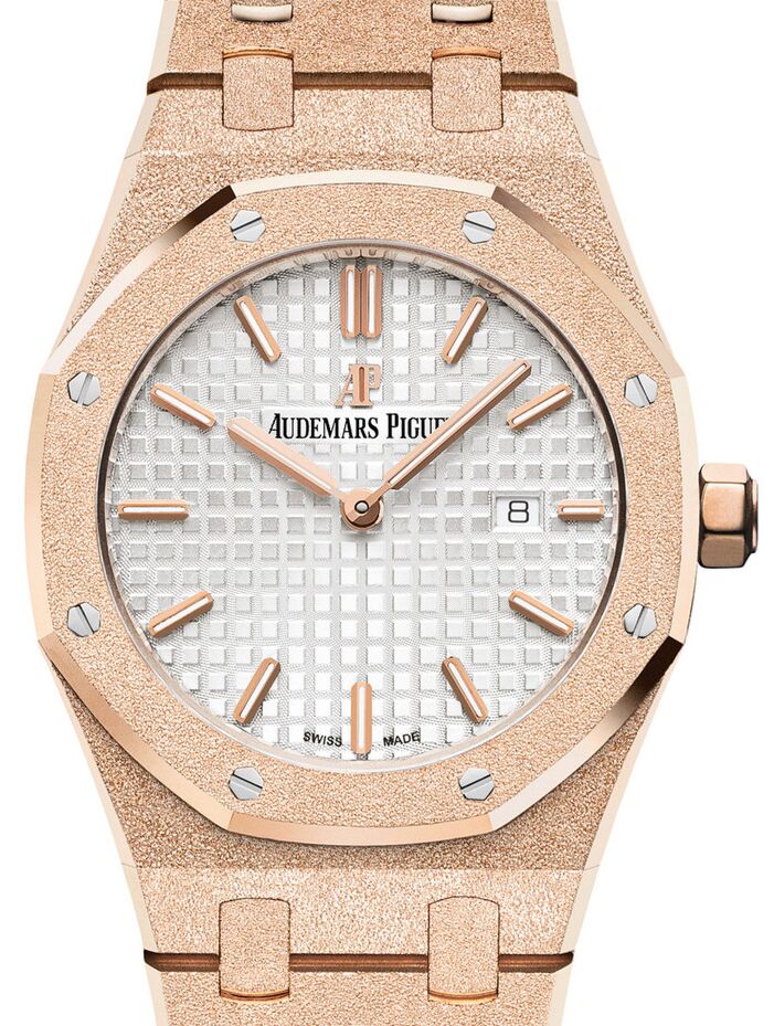 Audemars Piguet Royal Oak Frosted Gold 33 mm 67653OR.GG.1263OR.01 Rose Gold Analog