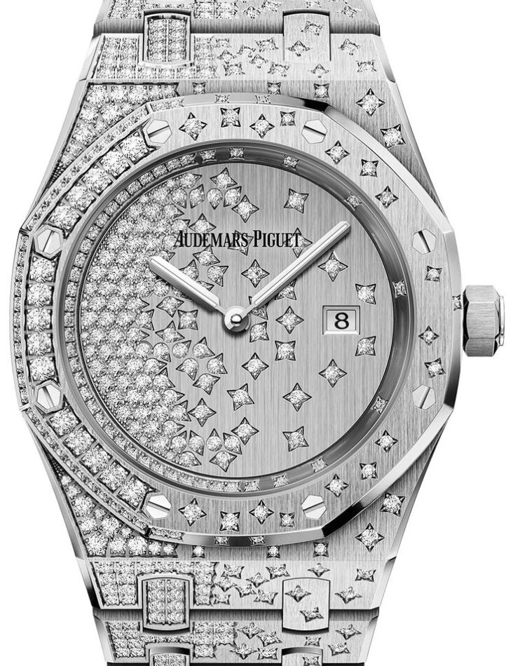Audemars Piguet Royal Oak Quartz 33 mm 67654BC.ZZ.1264BC.01 White Gold/Diamonds Diamond Pave