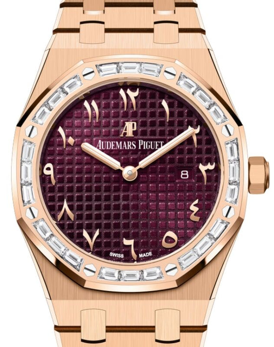 Audemars Piguet Royal Oak 33 mm 67656OR.ZZ.1261OR.01 Rose Gold Purple