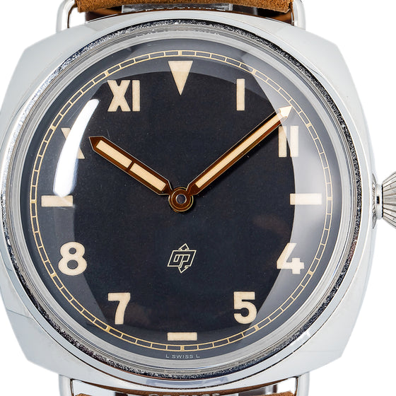Panerai Radiomir California Steel 47mm Black Dial Leather Strap PAM00424