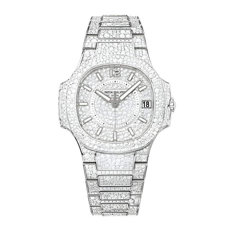 Patek Philippe Submariner 40 mm 4909/50G-001 bnib White Gold/Diamonds Diamond Pave
