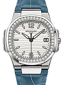 Patek Philippe Nautilus 32 mm 7010G-011 White Gold Silver