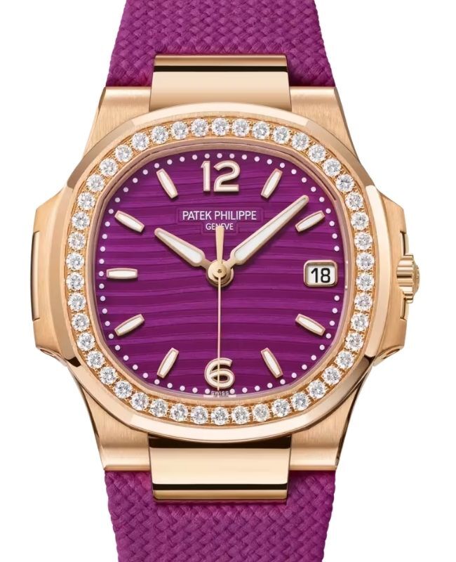 Patek Philippe Nautilus 32 mm 7010R-013 Rose Gold Purple