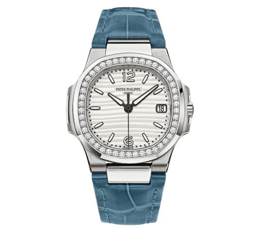 Patek Philippe Nautilus 32 mm 7010G-011 White Gold Silver