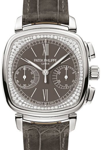 Patek Philippe Complications 39 mm 7071G-010 bnib White Gold/Diamonds Grey